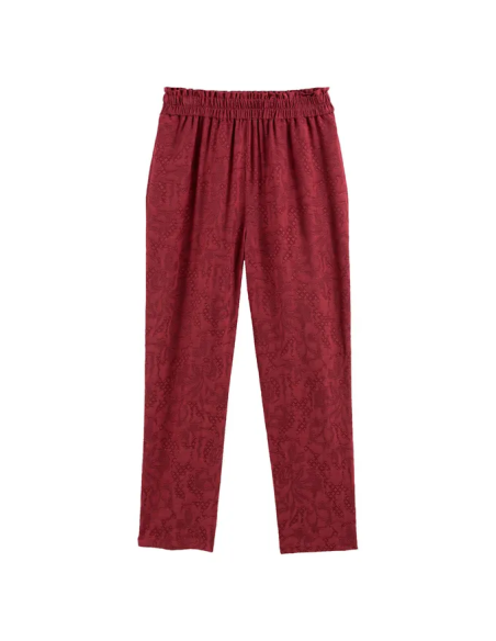 PANTALÓN ANCHO CON CINTURA ELÁSTICA