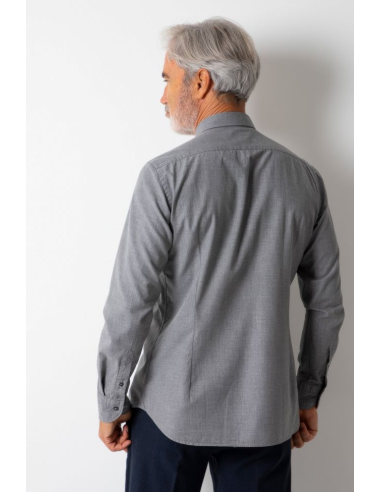 Camisa Caliban Slim Lisa 100% algodón cuello Francés